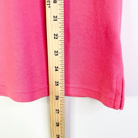 Quacker Factory Twin Set Women L Pink Cotton Embellished Beach Chair Y2K Vintage - Picture 6 of 11